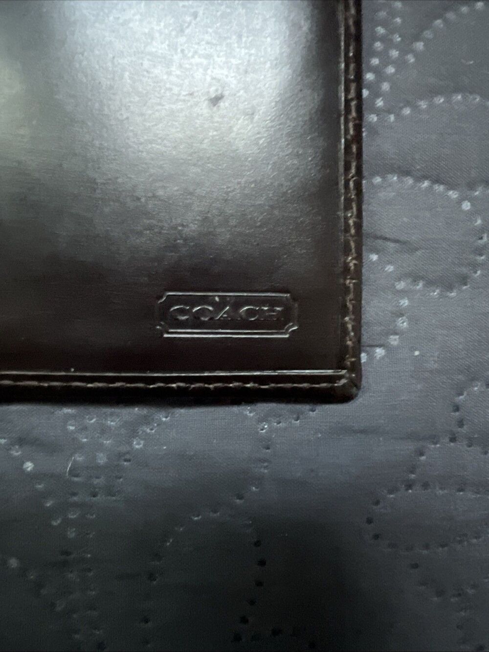 VTG Coach Men’s Long Wallet Manhattan Collection Dark Expresso Genuine Leather - Picture 14 of 14